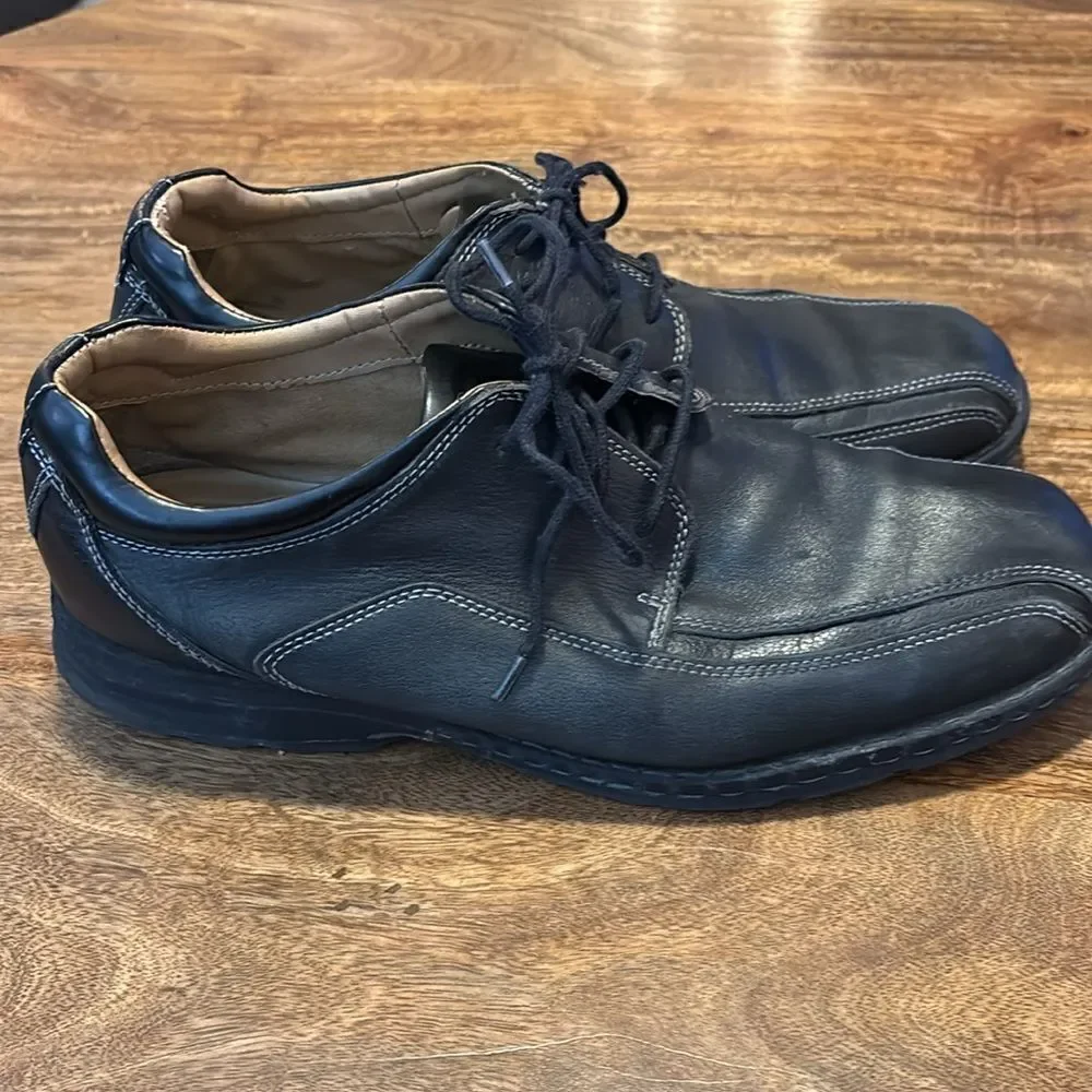 Dockers Pro Style Black Leather Oxford Dress Shoes